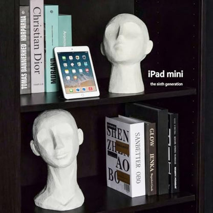 Abstract Decor Sculptures Home Décor 7.25 * 6.25 * 8.5 Inch | Resin Thinker Human Head Statue Shelf Decorations Bust Statues for Living Room Office Table Art Decor Accents