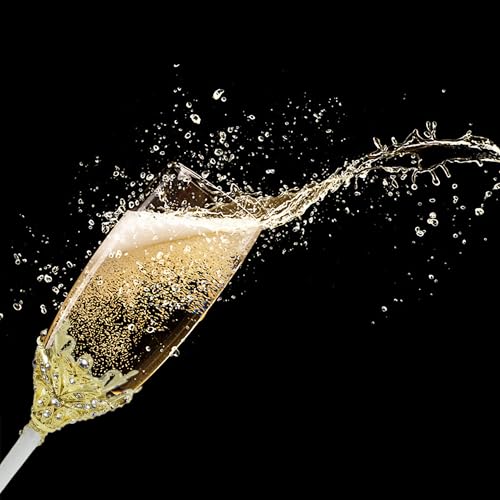 Champagne Flutes -His and Hers,Wedding Toasting Glasses for Engagement Celebrations, Bridal Shower and Registry Idea, Tall Wine Glasses for Bride and Groom Gifts,7oz (Gold&white) - color: Gold&white