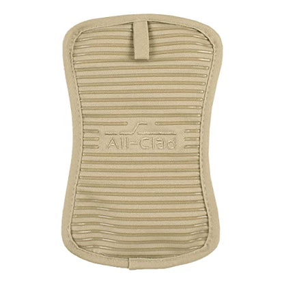 All-Clad Premium Pot Holder & Hot Pad: Heat Resistant to 500 Degrees - 100% Cotton, 10"x6.25" Hot Pad for Kitchen and Barbeque, (1-Pack), Cappuccino - color: Cappuccino, size: 1 Pack