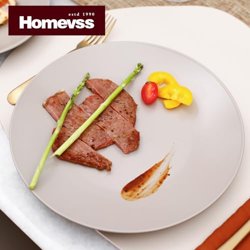 Stoneware Two-Tone Colors Life 12pc Dinner Set, Outside Shiny Black + Inside Matte Light Beige - color: Light Beige, size: 12pc Set