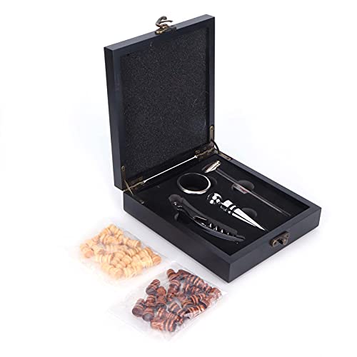 Stainless Steel Wine Opener Set with Thermometer Wine Corkscrew Bar Home Kitchen