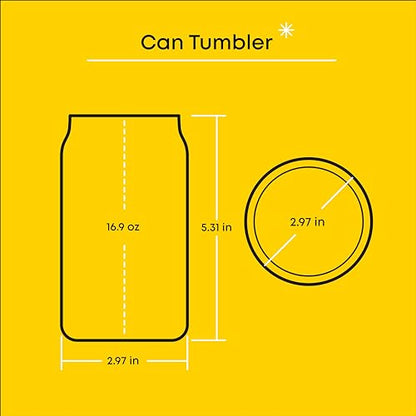 JoyJolt Star Wars Now Playing Collection Tumblers, 16.9oz Classic Can Shape Glass Tumbler Set of 4 w/Glass Straws - style: Star Wars