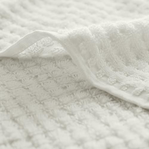 BOLL & BRANCH Turkish Waffle Hand Towel Set, White | Set of 2 - 100% Organic Turkish Cotton - Lightweight Breathable Absorbent Luxury Spa Waffle Hand Towels - color: White, style: Turkish Waffle