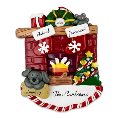 Customized and Personalized Couple Christmas Ornament - Family of 2-6 with One Pet - Add 1 of The 26 Different Dogs and Cats to Design Your Own Custom Pet Tree -Made to Order (Family of 2 with 1 Pet) - size: Family of 2 with 1 Pet