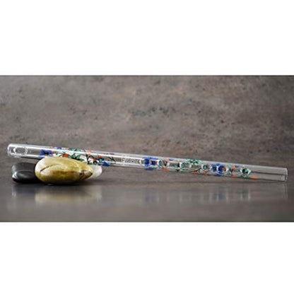 Hall Crystal Flute 22205 - Offset Glass Flute in D - Taj Mahal - color: Taj