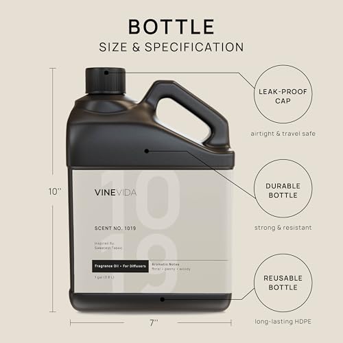 VINEVIDA (128oz) Hotel Fragrance Collection Diffuser Oil - Inspired by The Aria Hotel - Cold Air Essential Oil for Home - Scent No.1019 - size: 128 Fl Oz (Pack of 1)