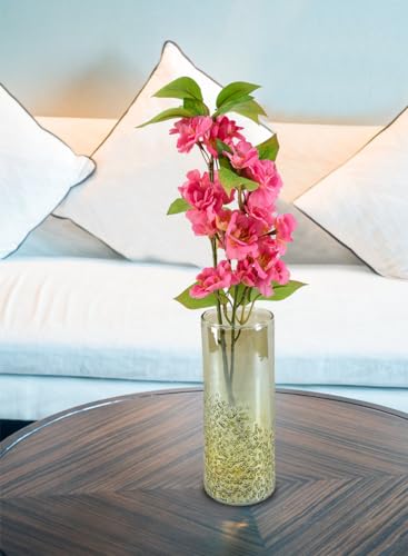 Serene Spaces Living 8" Speckled Green Glass Bud Vases, Tall & Slender Floral Vase, Perfect for Floral Arrangements at Home, Office, Wedding Tablescapes, Celebratory Events, Set of 4 - size: Large - Set of 4