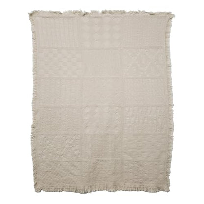 Pure Country Weavers Irish Fisherman Natural Waffle Weave Blanket - Gift Tapestry Throw Woven from Cotton - Made in The USA (69x48) - color: Irish Fisherman