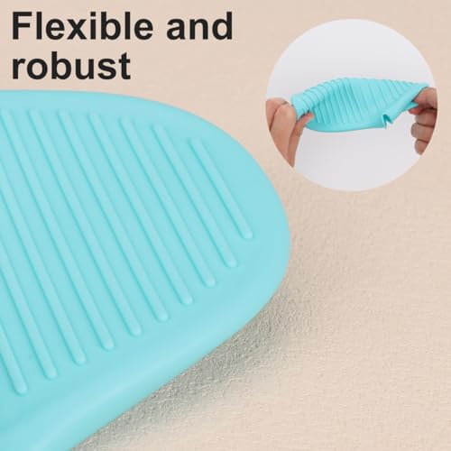 2 PCS Mini Silicone Oven Gloves Heat Resistant Cooking Pinch Mitts Potholder for Kitchen Cooking & Baking (Light Blue) - color: Light Blue