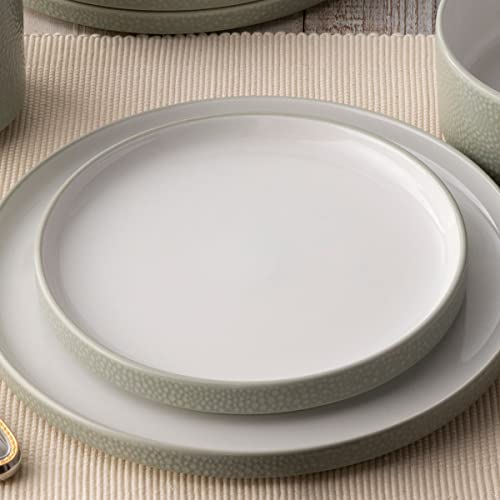 Noritake ColorTex Stone Sage Set of 4 Stax Salad Plates, 7-1/2"