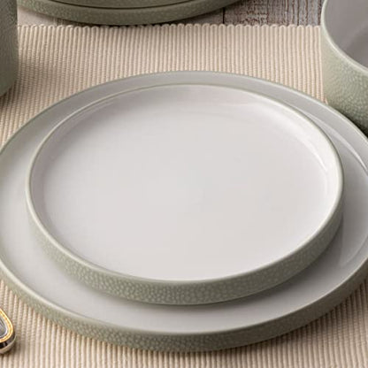 Noritake ColorTex Stone Sage Set of 4 Stax Salad Plates, 7-1/2"