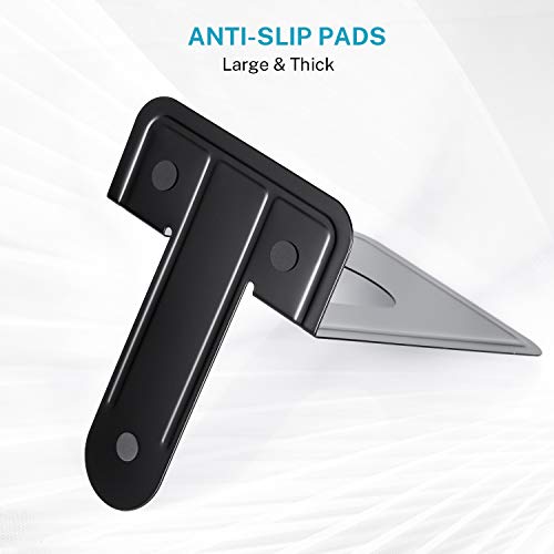 MaxGear 8.5 in Extra Large Heavy Duty Metal Book Ends, Bookends for Shelves | Universal Premium Non-skid Bookend, Black Book Stopper for Books/Movies/CDs/Games, 8.5 x 5.9 x 7.8 in, 2 Pairs/ XL - size: XL - 2 Pairs