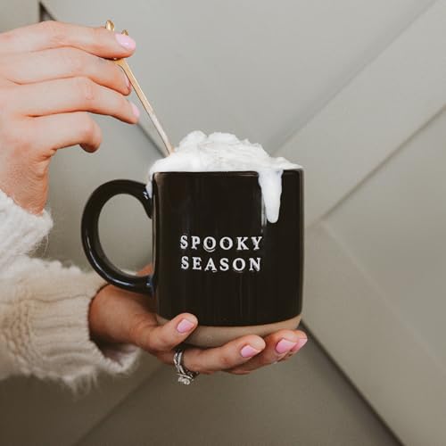 Sweet Water Decor Halloween Coffee Mug - Spooky Coffee Mug for Halloween - Durable Stoneware Mug for Tea & Cocoa - Perfect Fall Mugs for Morning Brew & Cozy Nights - Spooky Season Design Mug 14oz - style: Spooky Season