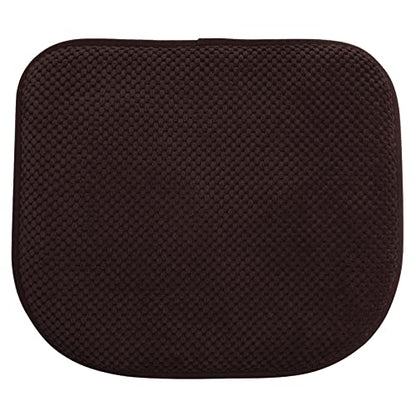 Kitchen Chair Cushions for Dining Chairs Thin Non Slip Office Seat Pads | Brown 17x15 U Shaped Washable Soft Thick Memory Foam Large Metal Wooden Outdoor Patio Chair Cushions - color: New Brown