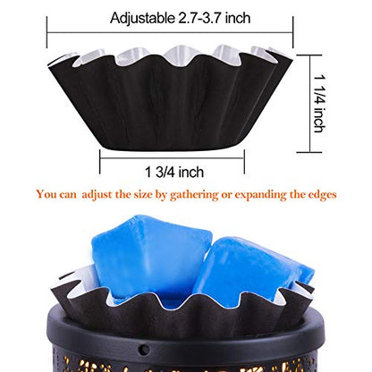 Wax Melt Warmer Liners Reusable & Leakproof Candle Warmer Liners Wax Tray for Scented Wax,Electric Wax Warmers, Plug in Warmers, Candle Warmer,Wax Melter and Wax Burner(Black 100pcs) - color: Black, size: 100PCS