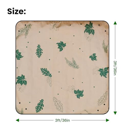 2PCS 3x3FT Repotting Mat for Indoor Plants, Heavy Duty Thickened Gardening Mat, Waterproof Plant Transplanting Potting Tray Foldable - size: 3ftx3ft