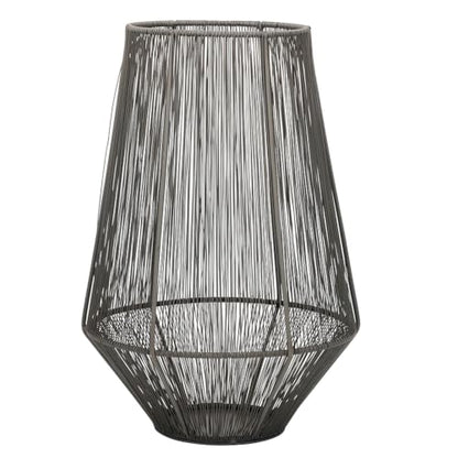 SBDS Candle Holder Tabletop Lantern Indoor Outdoor, 13.5", Metal Wire - size: 13.5"