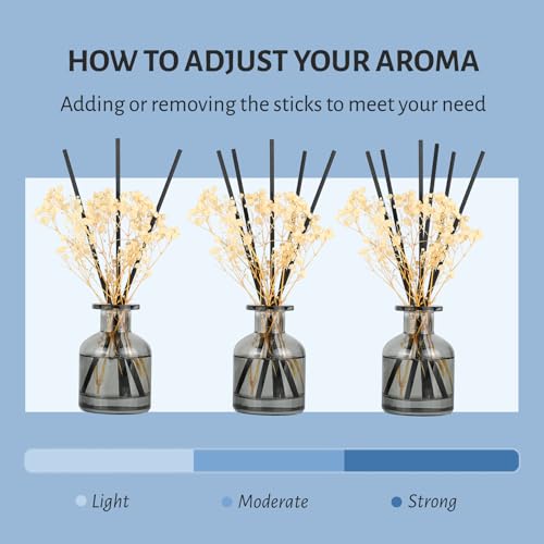 Brakula 2 Pack Reed Diffuser, Fresh Linen + Lavender Eucalyptus, 3.38 fl oz | 3.38 fl oz Each Pack, Home Fragrance With 12 Sticks, Shelf Decor, reed diffusers for home - size: 7.0oz(200ml)