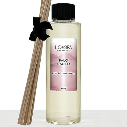 Palo Santo Diffuser Oil - Luxury Essential Oils for Diffuser Refill & Air Freshener Room Spray - Long-Lasting & Natural Home Fragrance, Scented Oil for Diffusers, USA Made, 4oz