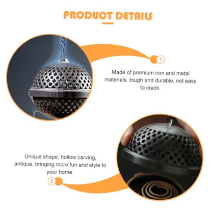 SHINEOFI Incense Burner Waterfall Backflow Holder Aromatherapy Ornament for Home Office Yoga Spa Relaxation and Meditation Decor