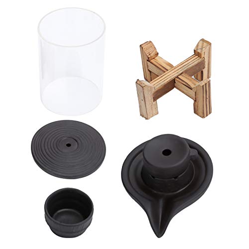 Backflow Incense Burner, Smoke Waterfall Incense Holder for Home Decor, Feng Shui Decoration with Elegant Design for Living Room Bedroom Office Yoga Meditation