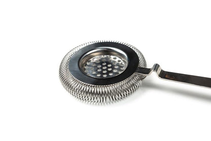 Antique Style Hawthorne Stainless Steel Chrome | Bar Hand Strainer | Cocktail and Mixing Glass Strainer for Bartending - color: Stainless Steel