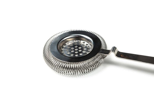 Antique Style Hawthorne Stainless Steel Chrome | Bar Hand Strainer | Cocktail and Mixing Glass Strainer for Bartending - color: Stainless Steel
