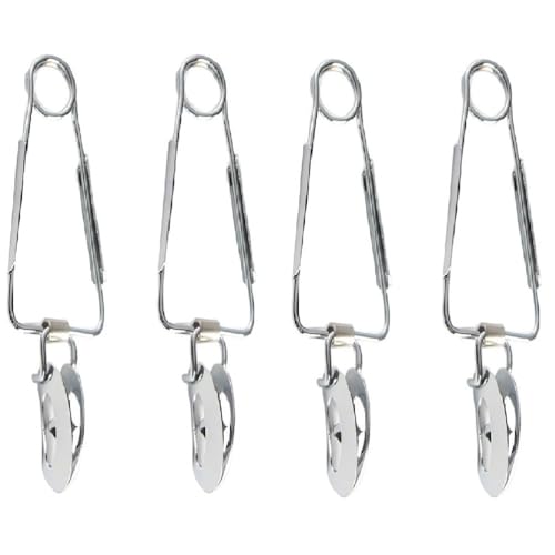 Ipetboom 4 Pack Escargot Tongs Stainless Steel Snail Tong Food Serving Clip Clamp Ergonomic Curved Handle Heat Resistant for Dining Party Buffet 12.59 X 3.93 X 3.14 in - color: 4pcs