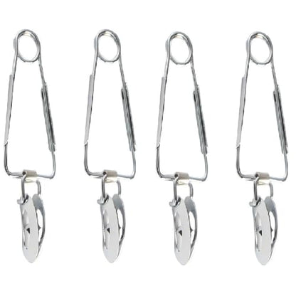 Ipetboom 4 Pack Escargot Tongs Stainless Steel Snail Tong Food Serving Clip Clamp Ergonomic Curved Handle Heat Resistant for Dining Party Buffet 12.59 X 3.93 X 3.14 in - color: 4pcs