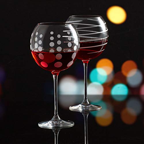 Mikasa Cheers Balloon Goblet Wine Glass, 24.5-Ounce, Set of 4, Transparent - style: Balloon Goblet Wine