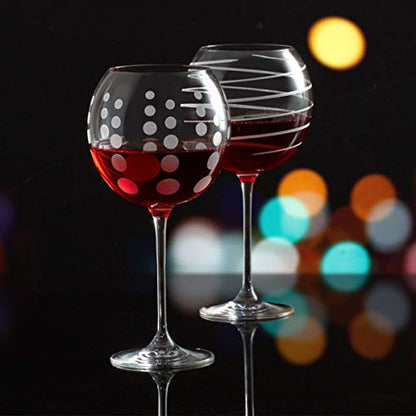 Mikasa Cheers Balloon Goblet Wine Glass, 24.5-Ounce, Set of 4, Transparent - style: Balloon Goblet Wine