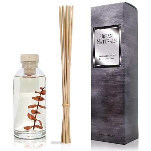 Reed Diffuser Set, Bay Rum & Sandalwood - Bathroom Décor | Powdery Bay Rum, Earthy Patchouli & Musk, A bold, spicy, Masculine scent - color: Bay Rum & Sandalwood