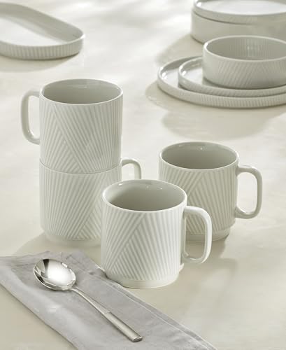 Lenox 898027 Modulus Mugs, Set Of 4, Vapor - color: Vapor, style: Mugs, Set of 4