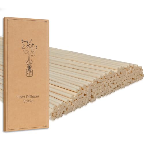 130pcs Reed Diffuser Sticks - 7.5inch/3mm Natural Wood Color Reed Sticks,Diffuser Refills,Suitable for Diffusing Essential Oil Aromas (3mm x 19cm (130pcs)) - color: Primary Color, size: 3mm x 19cm (130pcs)