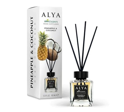 Nature's Scents Reed Diffuser, Pineapple & Coconut Fragrance, 3.3 FL OZ, 100 ML
