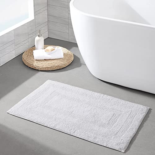 Nautica - Bath Rugs, Reversible Tufted Cotton Bath Mat, Soft & Absorbent, Oeko-Tex Certified (Micellar Solid White, 2-Piece) - color: White