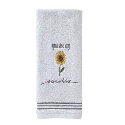 SKL Home by Saturday Knight Ltd. Sunshine Hand Towel (2-Pack), White - color: Sunshine