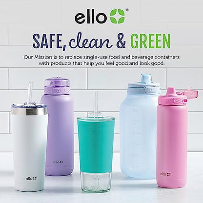 Ello Cru 17oz Stemless Wine Glass Set with Protective Silicone Sleeves, 4 Pack Cocktail Glass Perfect for Summer Patios and Parties Holiday Gifting Her Him Mother's Day, Dishwasher Safe, Cashmere Pink - color: Pink, size: 4 count