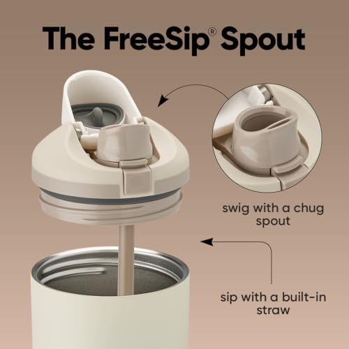 Owala FreeSip Tumbler - Stainless Steel - 40-oz. - Tan (Lightly Toasted) (Pack of 6) - color: Lightly Toasted, size: 40 Ounces (Pack of 6)