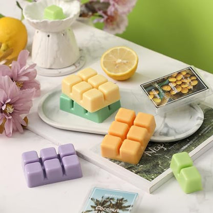 Maracco Summer Fruit Scented Wax Melts, Soy Wax Cubes for Wax Warmer | Scentsy Wax Melts, Coconut Vanilla, Pineapple, Lemon, Lavender, Mango, Mint, 6x2.5 oz - color: Fruit Plants