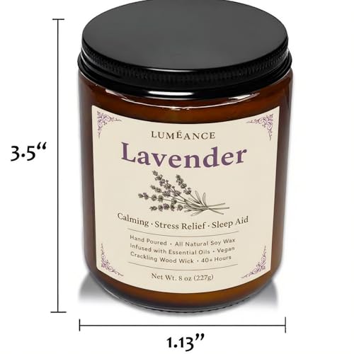 Wild Pine Candles for Home Aromatherapy, Hand Poured in Small Batches, 8oz Crackling Wood Wick Candle, 40+ Hours, 100% Soy Wax with Essential Oils, Winter Decor Gift