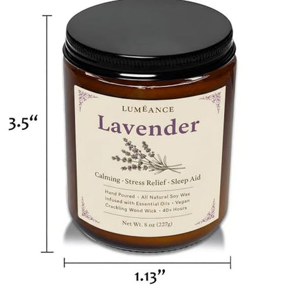 Wild Pine Candles for Home Aromatherapy, Hand Poured in Small Batches, 8oz Crackling Wood Wick Candle, 40+ Hours, 100% Soy Wax with Essential Oils, Winter Decor Gift