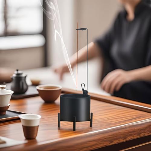 2 Pack Incense Holder for Sticks, Anti-Ash Flying Metal Incense Burner with Iron Catcher Stable 4-Legged Base, Perfect for Meditation, Yoga, Home Decor – Mess-Free Design