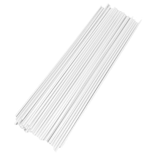 50PCS White Fiber Reed Diffuser Sticks 12 Inch Long 4mm Diameter Strong Absorption Refill Replacement Reeds for Diffuser Stick Essential Oil Scented Aroma Fragrance Rod for Home Office Spa - color: White, size: 4mm×30cm-50 PCS