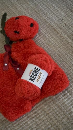 KECHE Fluffy Bulky Yarn – Super Soft Chunky Fuzzy Blanket Weight # 5 Yarn for Knitting Crocheting Crafting 3.5 oz (100 gr) 98 Yds (90 m) - 3 Skeins, Grey - color: Grey, size: 3 SKEINS