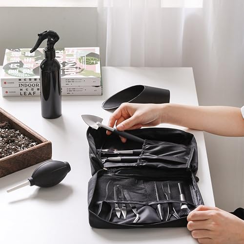 15Pcs Succulent Tools Kit with Organizer Bag Plant Repotting Mat Mini Garden Transplanting Tools for Indoor Outdoor Miniature Plant Care