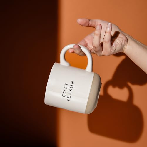 Sweet Water Decor Cozy Season Stoneware Coffee Mug | Fall and Winter Novelty Coffee Mugs | Microwave & Dishwasher Safe | 14oz Coffee Cup | Holiday Gift - style: Cozy Season