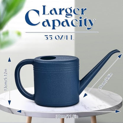 Watering Can for Garden Indoor Plants Outdoor Plant House Flower - 1/4 Gallon - Deep Blue - color: Blue