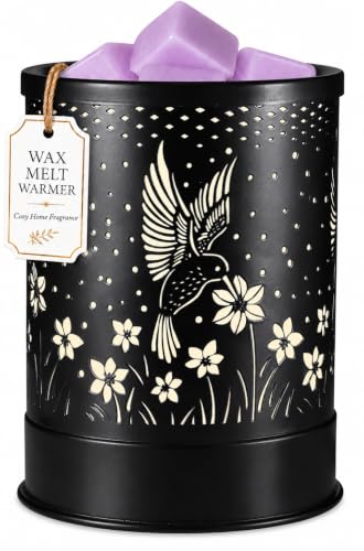 nawaza Wax Melts Warmer 2-in-1 Electric LED Burner Hummingbird | Scented metal wax warmer,hummingbird design,home decor,LED ambient fragrance burner - style: Hummingbird
