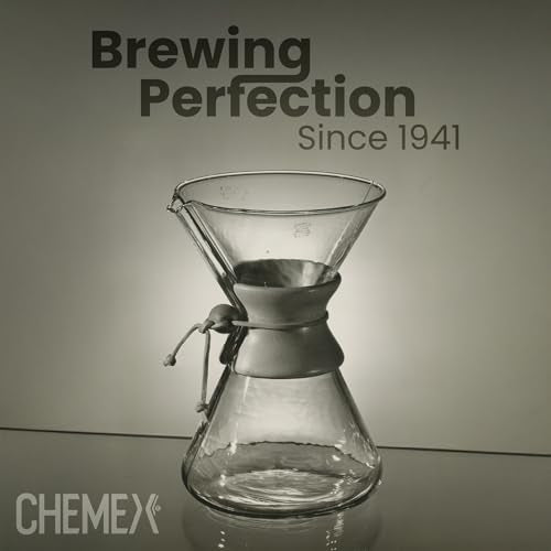 Chemex Double Walled Insulated Glass Coffee Mug, Hot and Cold Beverage Cup | Insulated Non-Porous Glass, Keeps Drinks Hot or Cold, Coffee Lover Gift